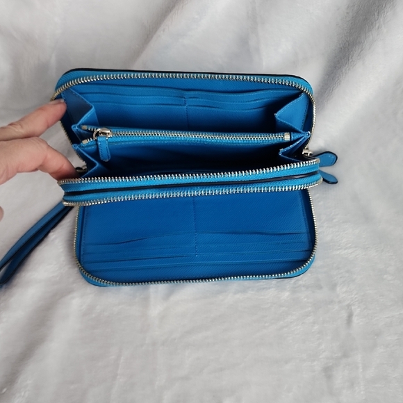 Coach Vibrant Blue Satchel and Wallet Set - Picture 11 of 15